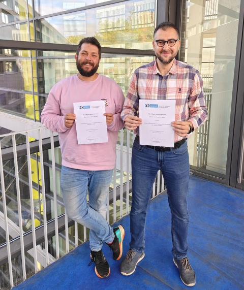 Mohamad und Martin_Best Paper Award Mohamad und Martin_Best Paper Award